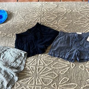 Caslon, J crew, old navy shorts x3 pairs